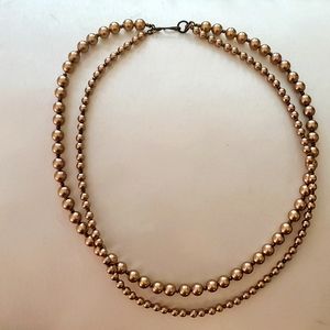 Rose Champagne Pearl Necklace